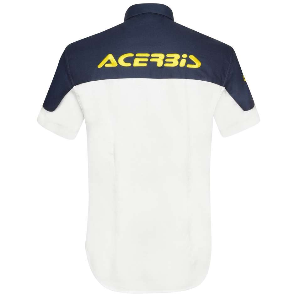 Acerbis TEAM Casual Shirt White Blue