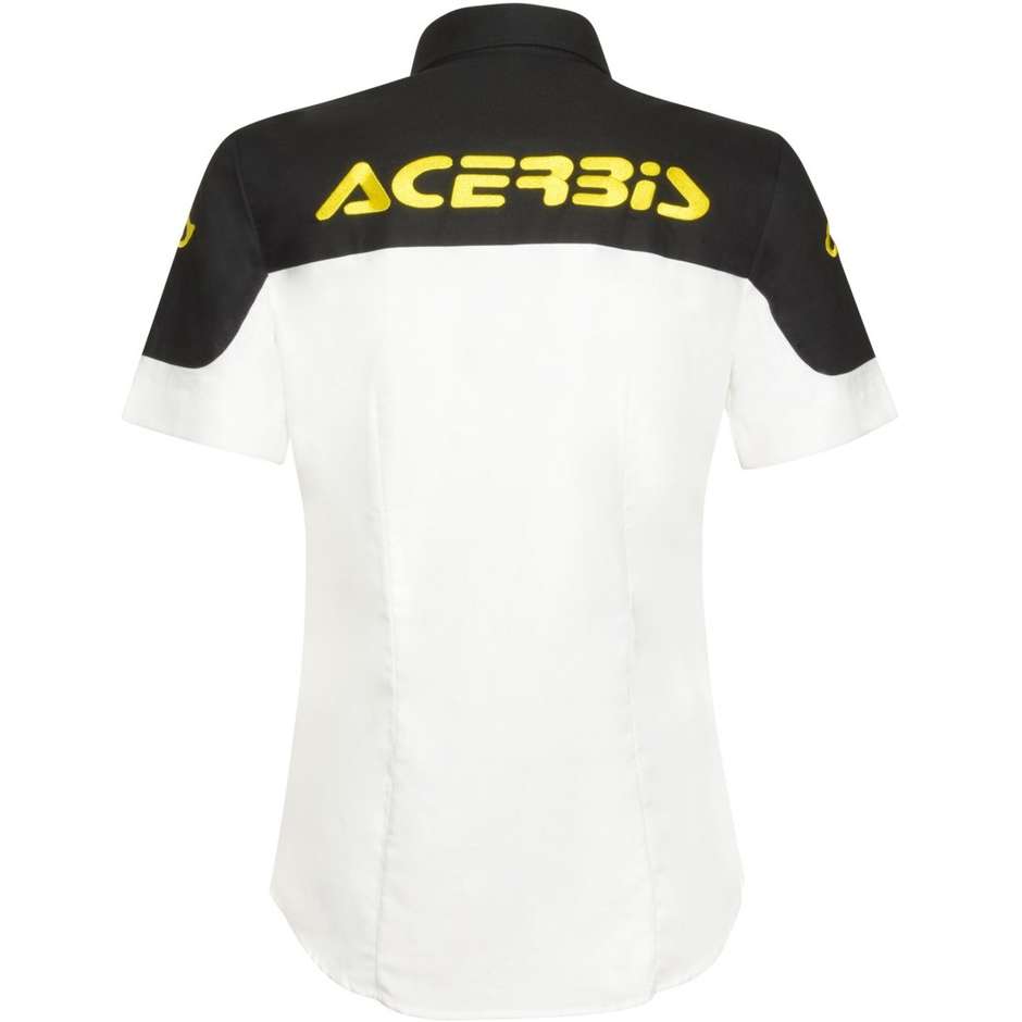 Acerbis TEAM LADY Women's Casual Shirt White Black