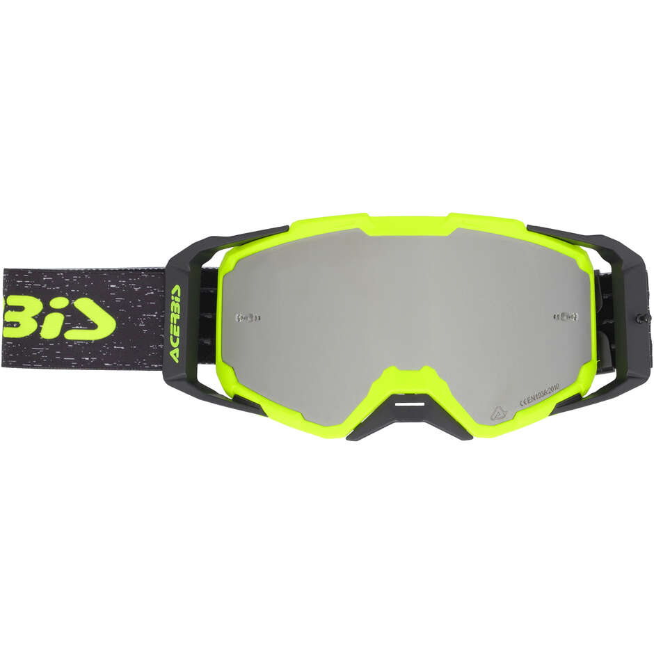 ACERBIS VITRION MIRROR Motocross Goggles Fluorescent Yellow/Black