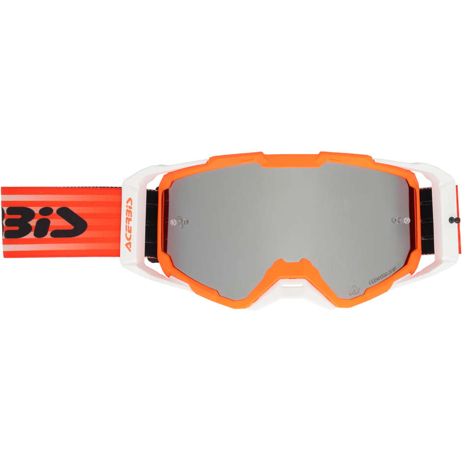 ACERBIS VITRION MIRROR Motocross Goggles Orange/White