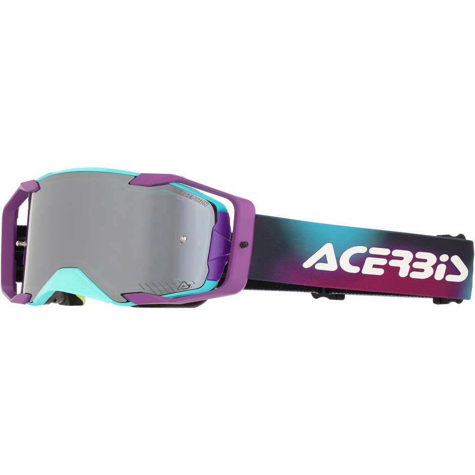 ACERBIS VORTEX MIRROR Motocross Goggles Turquoise