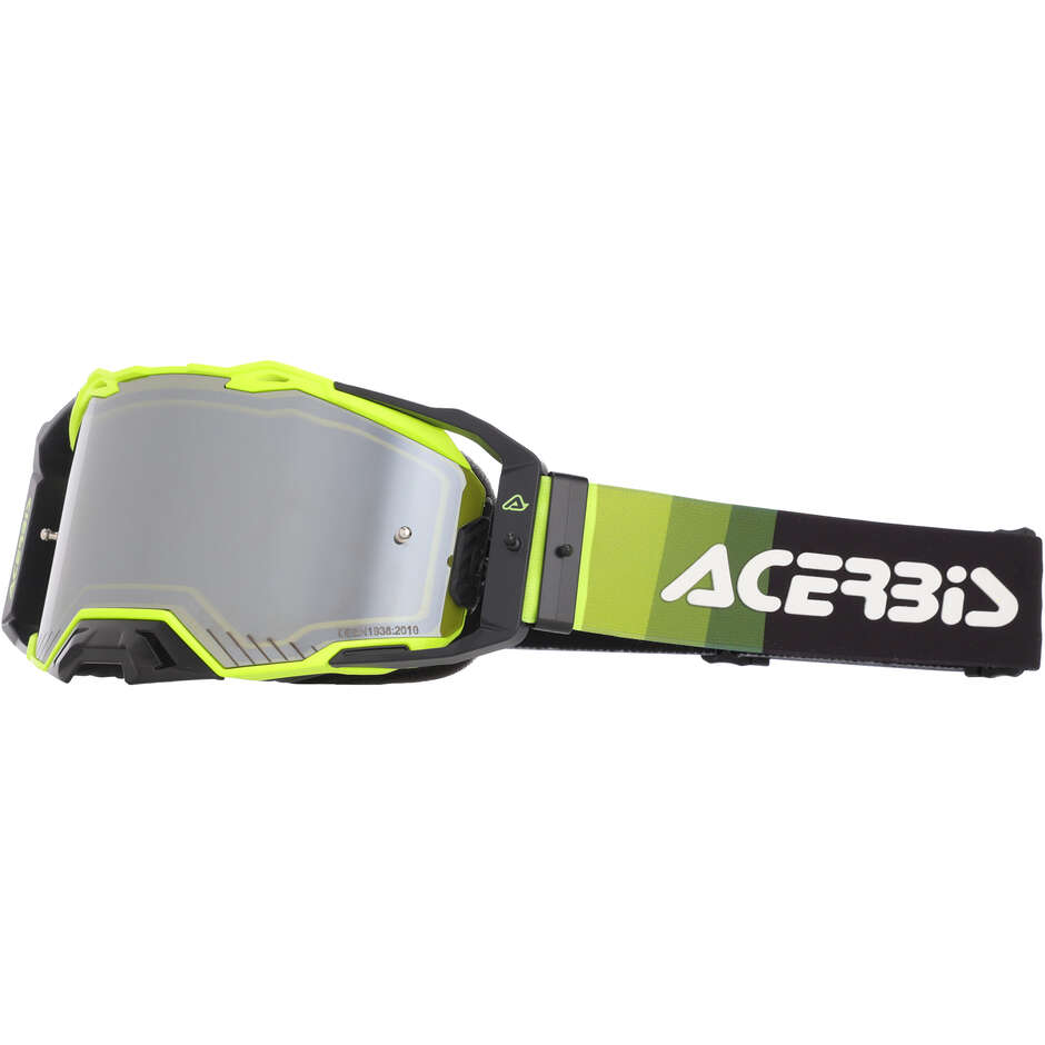 ACERBIS VULCAN MIRROR Motocross-Brille Fluoreszierendes Gelb/Schwarz