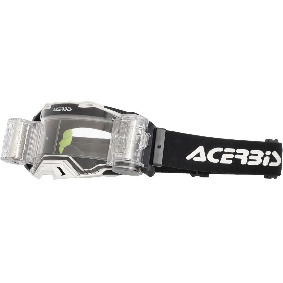 ACERBIS VULCAN+ROLL OFF Motocross Goggles White/Black