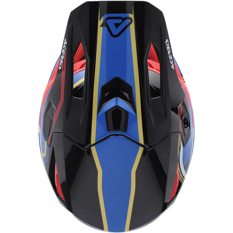 Acerbis Whoops Cross Enduro Motorcycle Helmet Black Blue