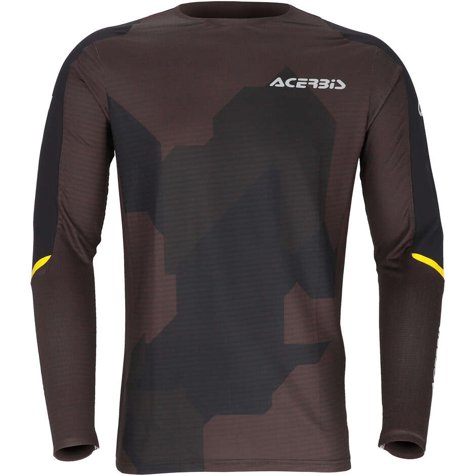 Acerbis X-Duro Winter Black Yellow Cross Enduro Motorcycle Jersey