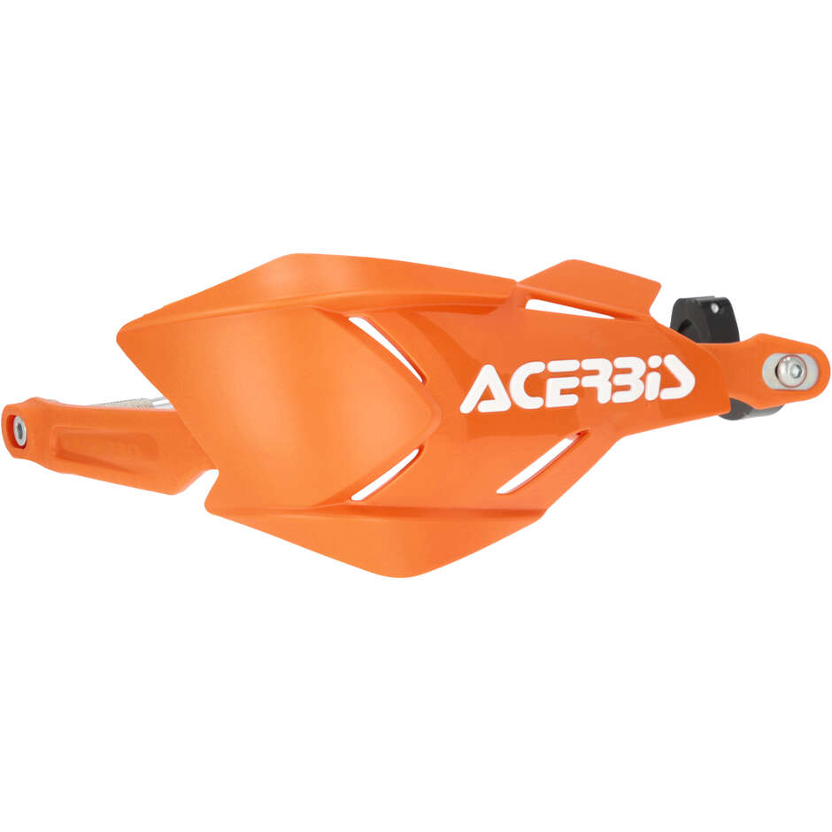 ACERBIS X-FACTORY Motorrad Handprotektoren Orange Weiß