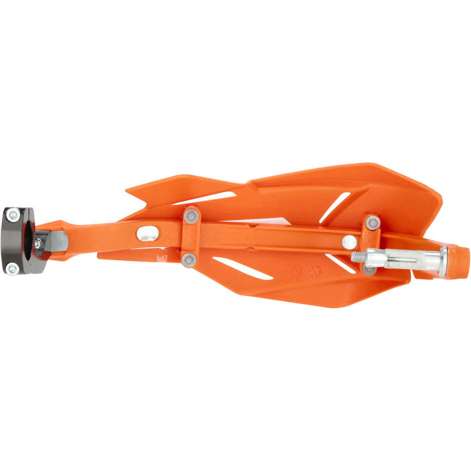ACERBIS X-FACTORY Motorrad Handprotektoren Orange Weiß