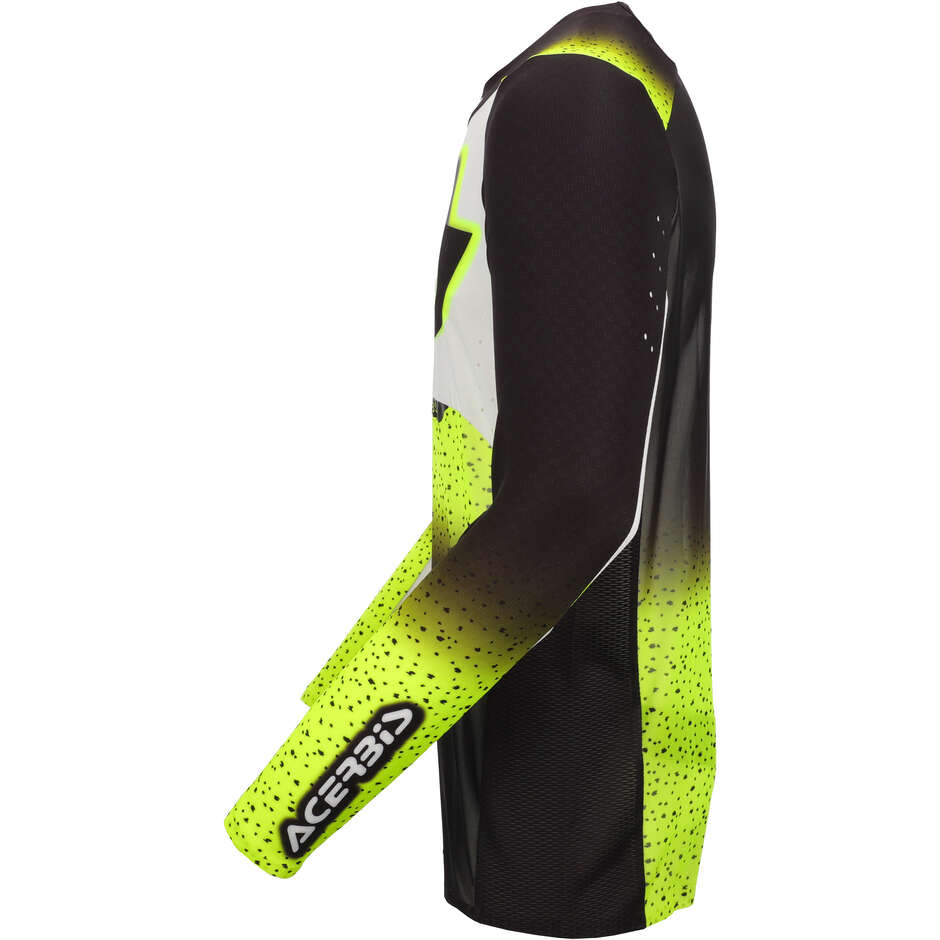 Acerbis X-FLEX 2.0 ANAHEIM Motocross-Trikot Schwarz Fluoreszierendes Gelb