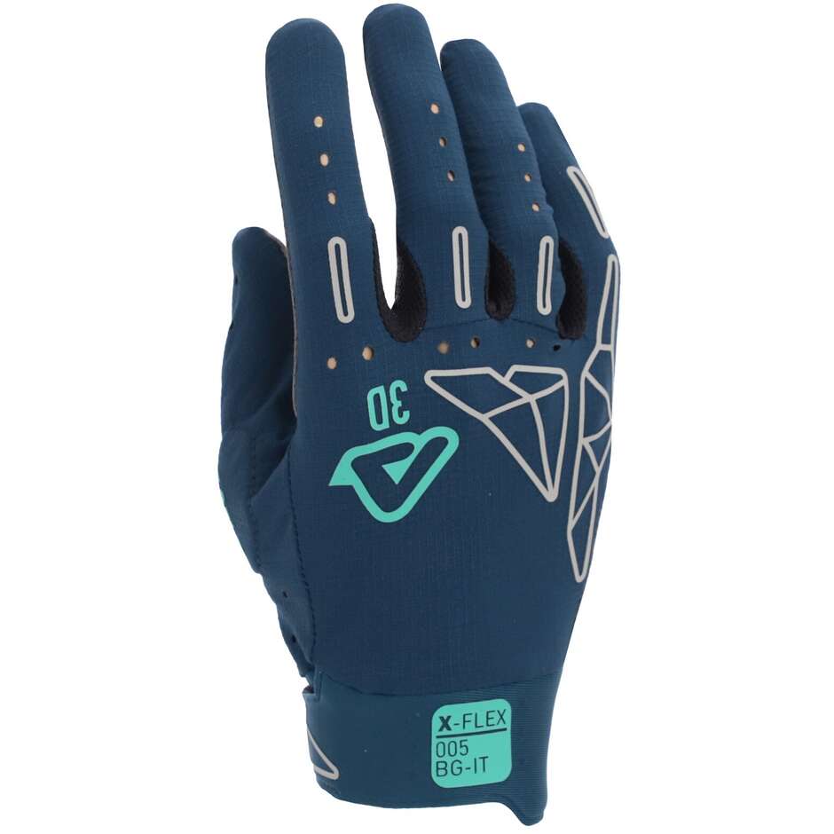 Acerbis X-FLEX 2.0 Dunkelblaue Moto-Cross-Handschuhe