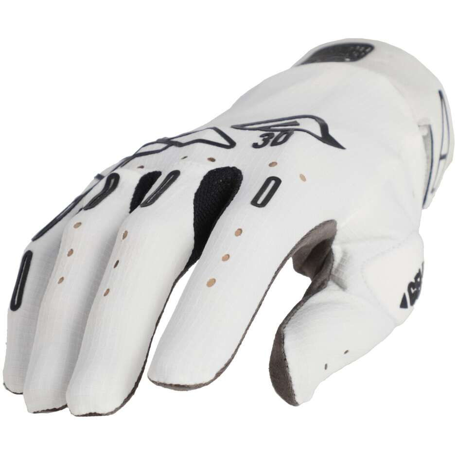 Acerbis X-FLEX 2.0 Weiße Moto-Cross-Handschuhe