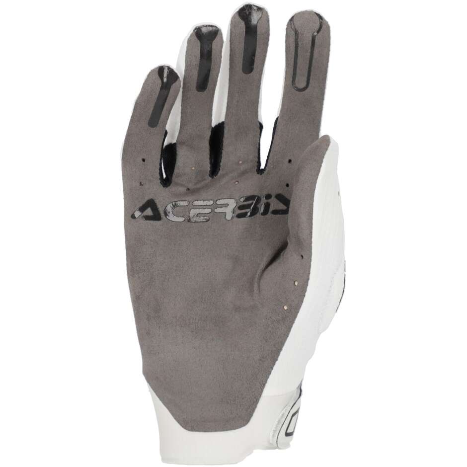 Acerbis X-FLEX 2.0 Weiße Moto-Cross-Handschuhe