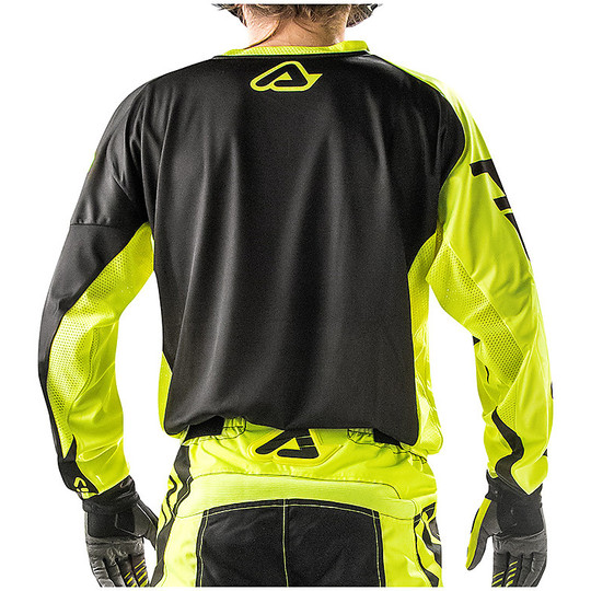 Acerbis X-Gear Cross Enduro Moto Jersey Fluo Yellow Black