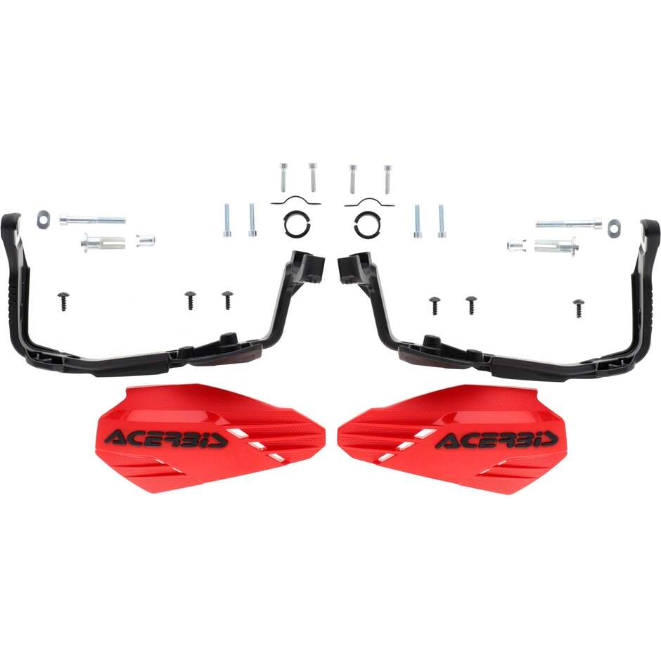 Acerbis X-HANDGUARDS Cross Enduro Handguards Red Black