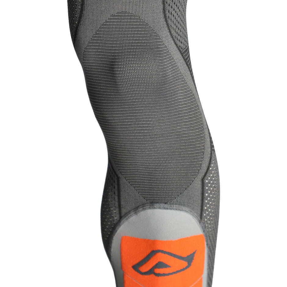 Acerbis X-LEG VENTED Motorcycle Socks Grey Orange