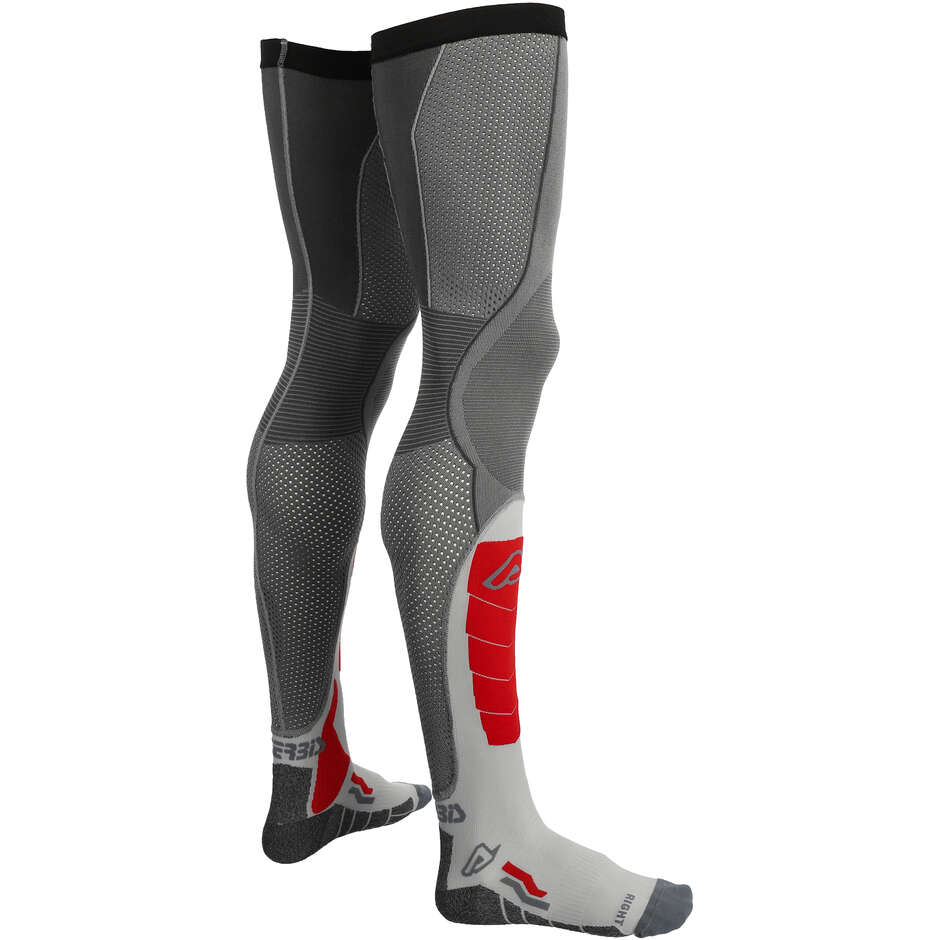 Acerbis X-LEG VENTED Motorcycle Socks Grey Red