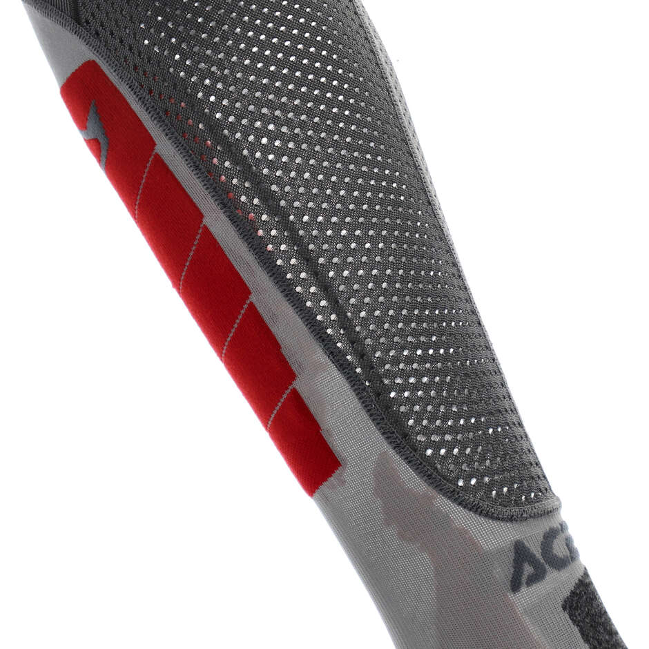 Acerbis X-LEG VENTED Motorcycle Socks Grey Red