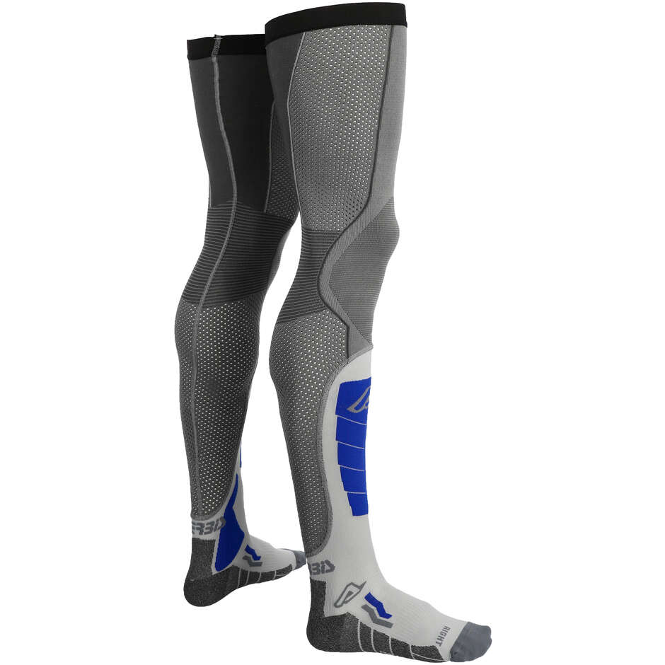 Acerbis X-LEG VENTED Motorradsocken Grau Blau