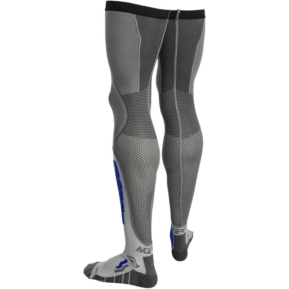 Acerbis X-LEG VENTED Motorradsocken Grau Blau