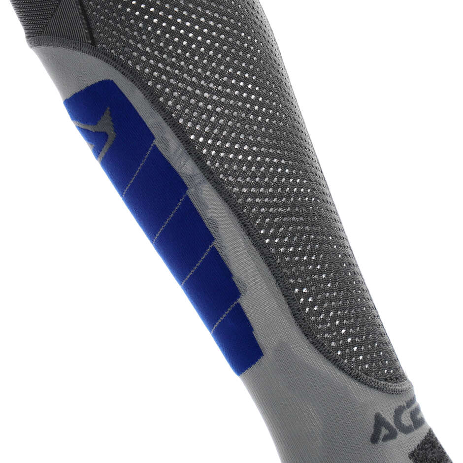 Acerbis X-LEG VENTED Motorradsocken Grau Blau