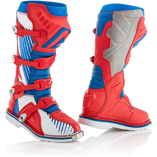 Acerbis X-Pro Blue / Red Enduro Motorcycle Boots