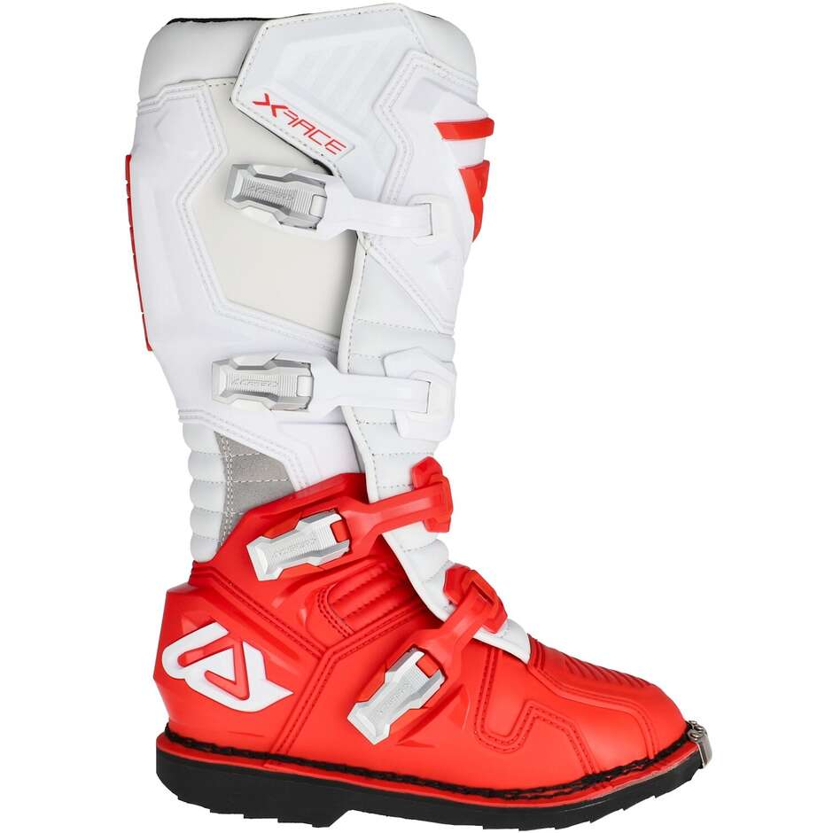 Acerbis X-RACE CE Cross Enduro Motorcycle Boots Red Grey