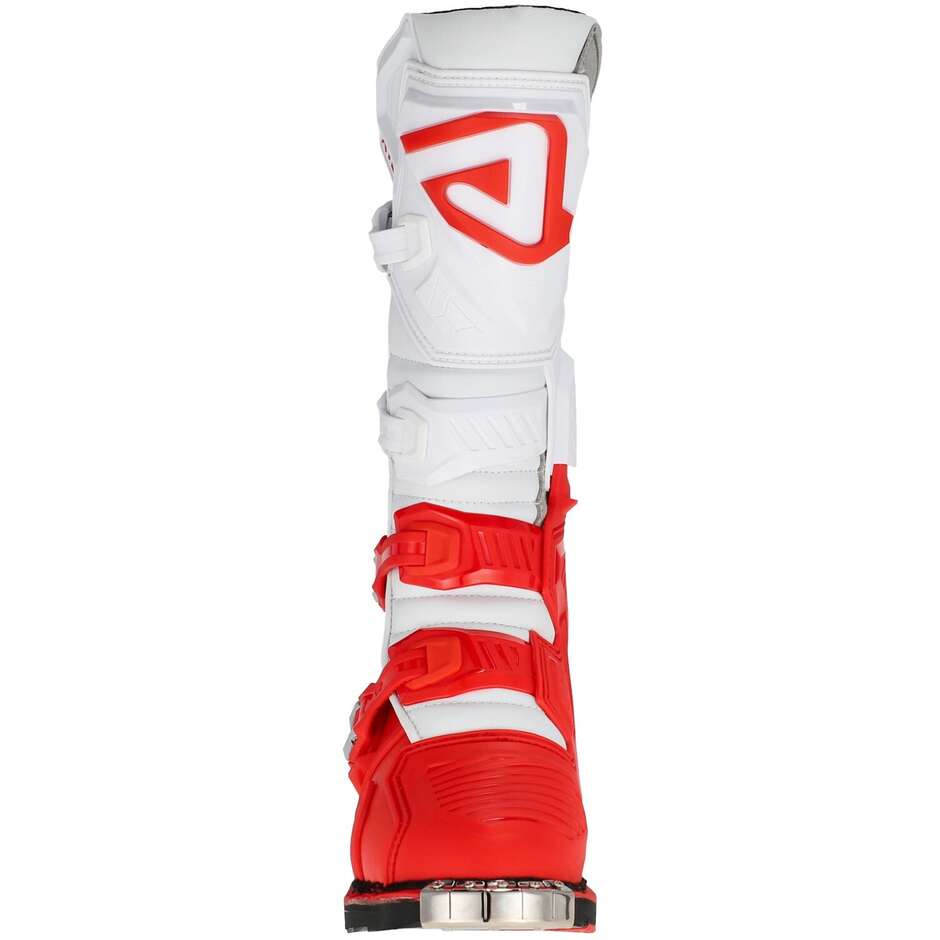 Acerbis X-RACE CE Cross Enduro Motorcycle Boots Red Grey
