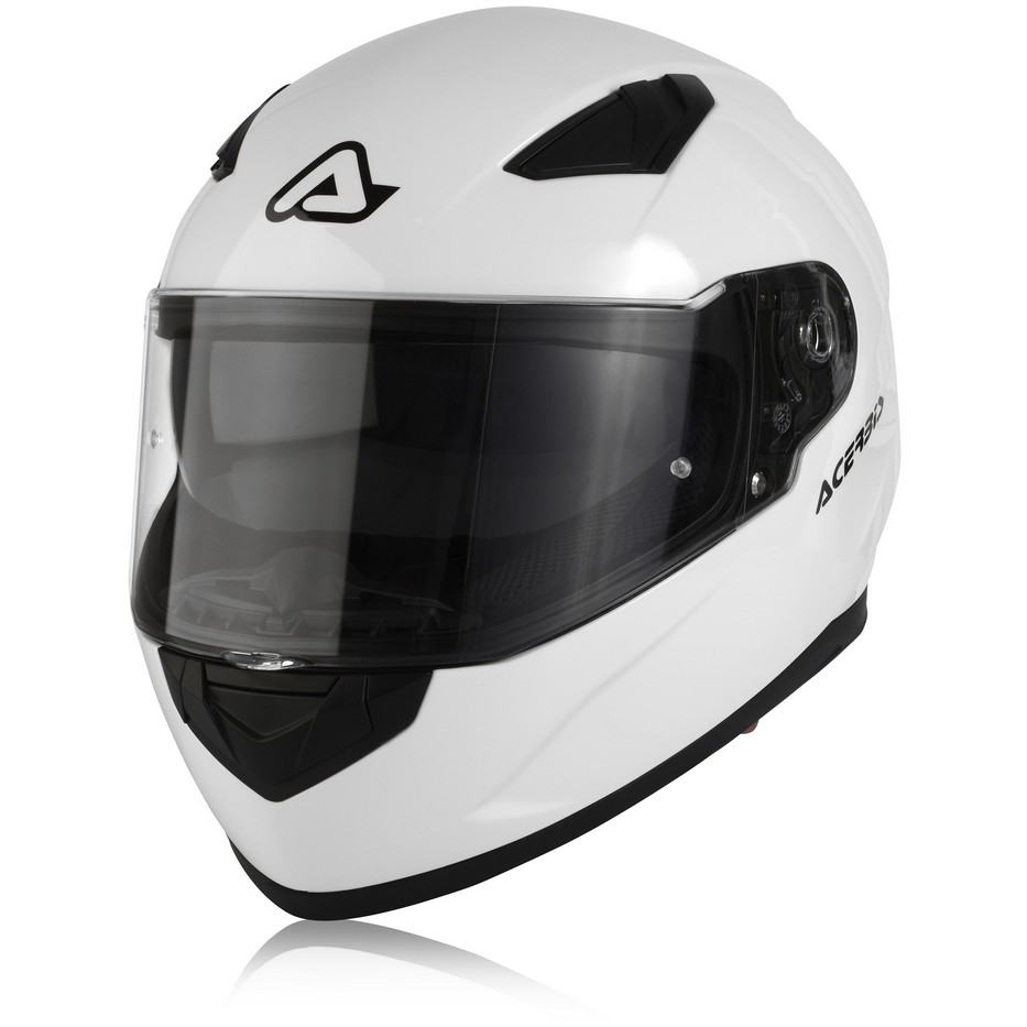 Acerbis X-STREET Integral Motorcycle Helmet Glossy White