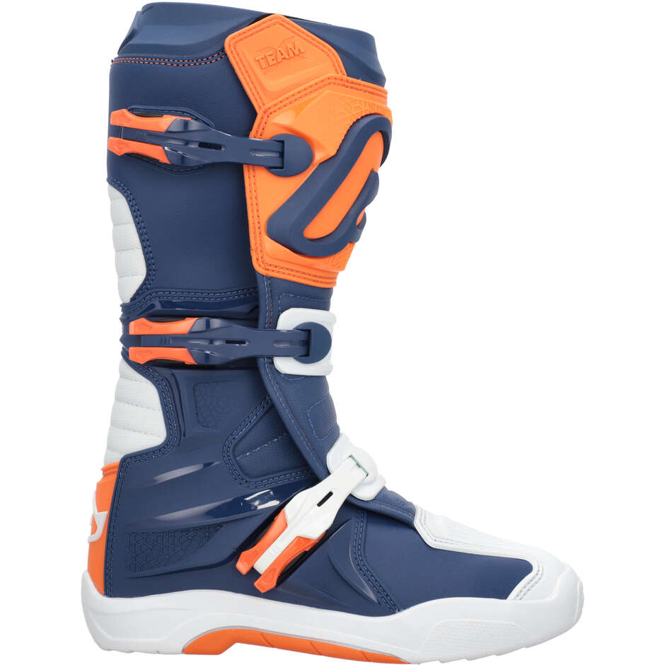 ACERBIS X-TEAM 2.0 Motocross-Stiefel Blau/Orange