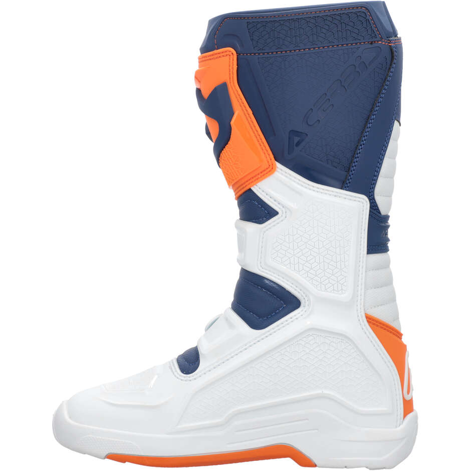ACERBIS X-TEAM 2.0 Motocross-Stiefel Blau/Orange
