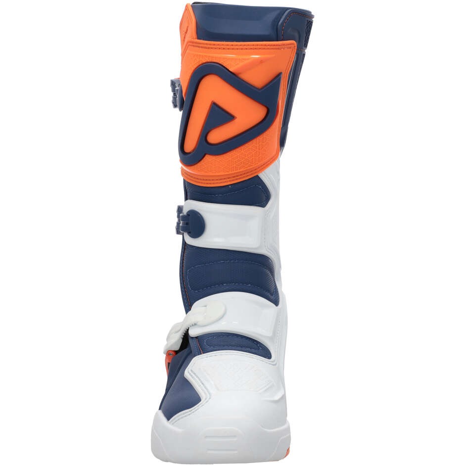ACERBIS X-TEAM 2.0 Motocross-Stiefel Blau/Orange