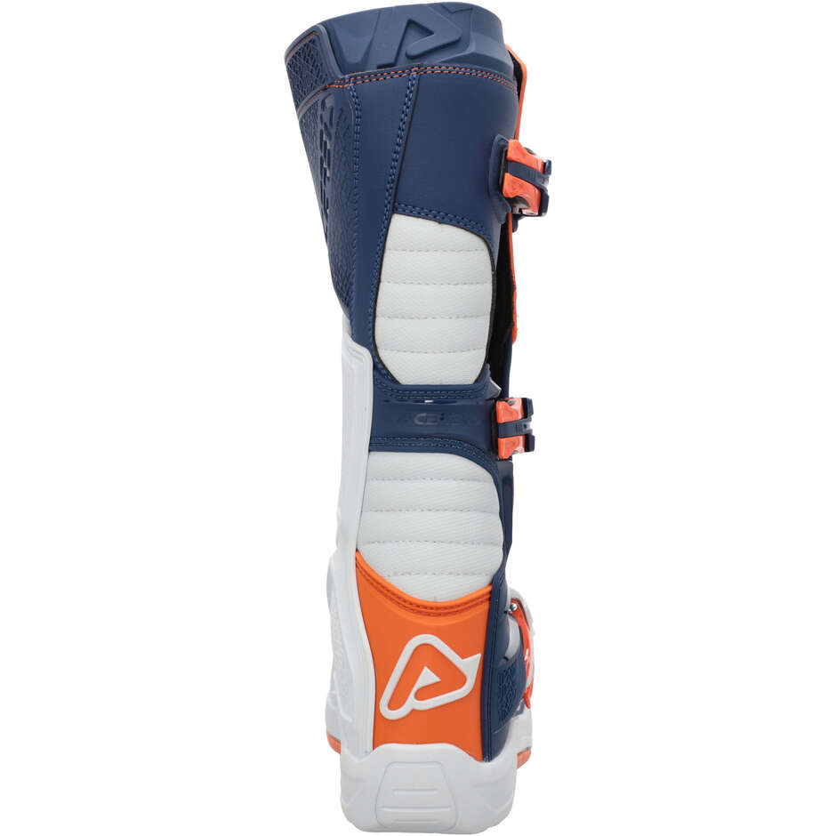 ACERBIS X-TEAM 2.0 Motocross-Stiefel Blau/Orange