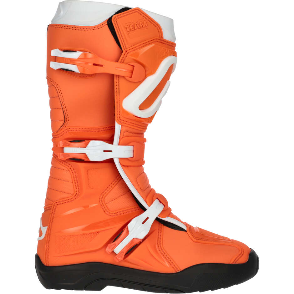 ACERBIS X-TEAM 2.0 Motocross-Stiefel Orange/Weiß