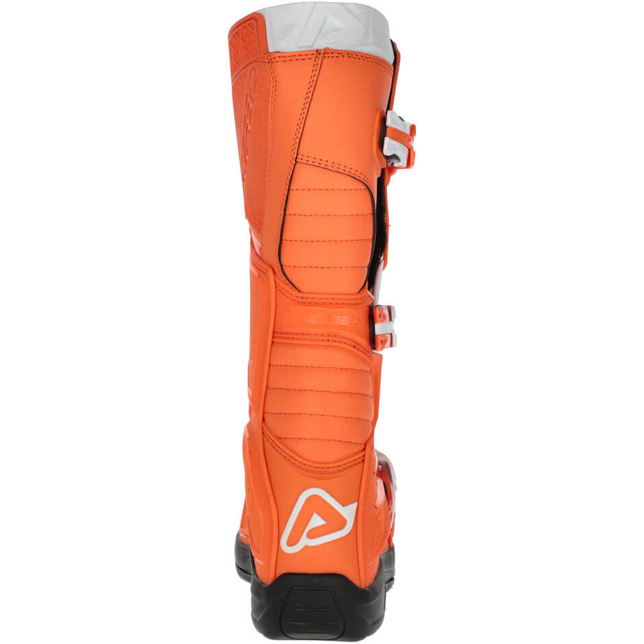 ACERBIS X-TEAM 2.0 Motocross-Stiefel Orange/Weiß