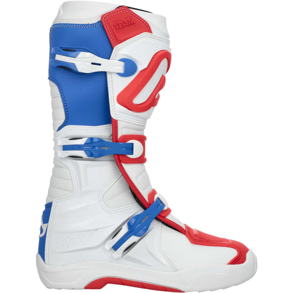 ACERBIS X-TEAM 2.0 Motocross-Stiefel Rot/Blau