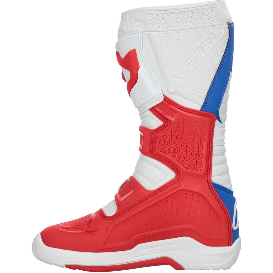 ACERBIS X-TEAM 2.0 Motocross-Stiefel Rot/Blau