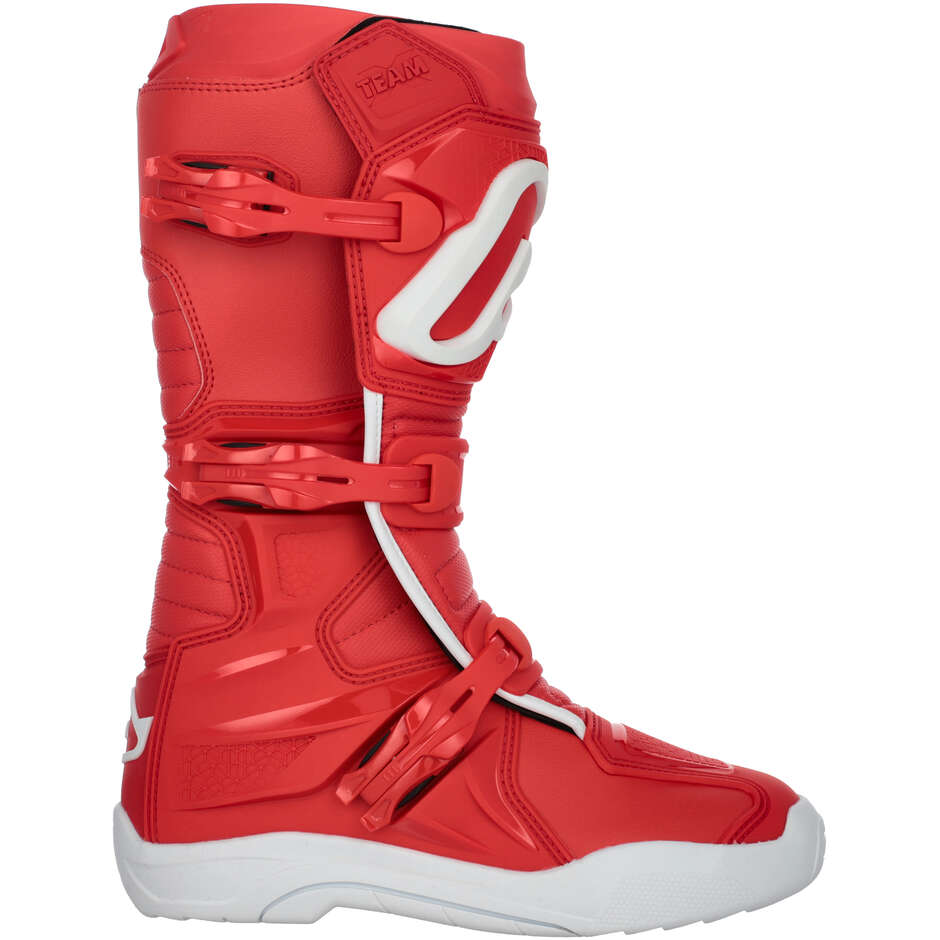 ACERBIS X-TEAM 2.0 Motocross-Stiefel Rot/Weiß