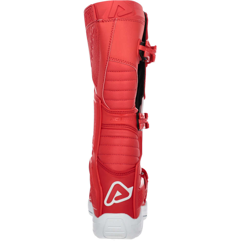 ACERBIS X-TEAM 2.0 Motocross-Stiefel Rot/Weiß