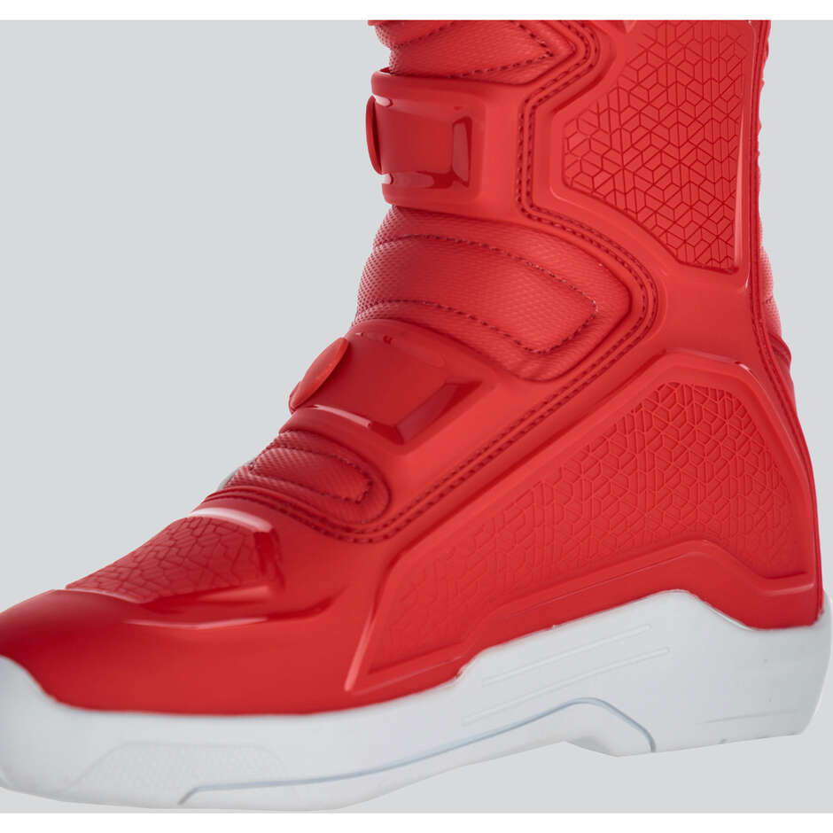 ACERBIS X-TEAM 2.0 Motocross-Stiefel Rot/Weiß