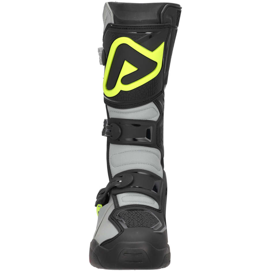 ACERBIS X-TEAM 2.0 Motocross-Stiefel Schwarz/Fluoreszierendes Gelb