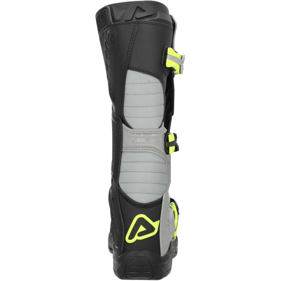 ACERBIS X-TEAM 2.0 Motocross-Stiefel Schwarz/Fluoreszierendes Gelb