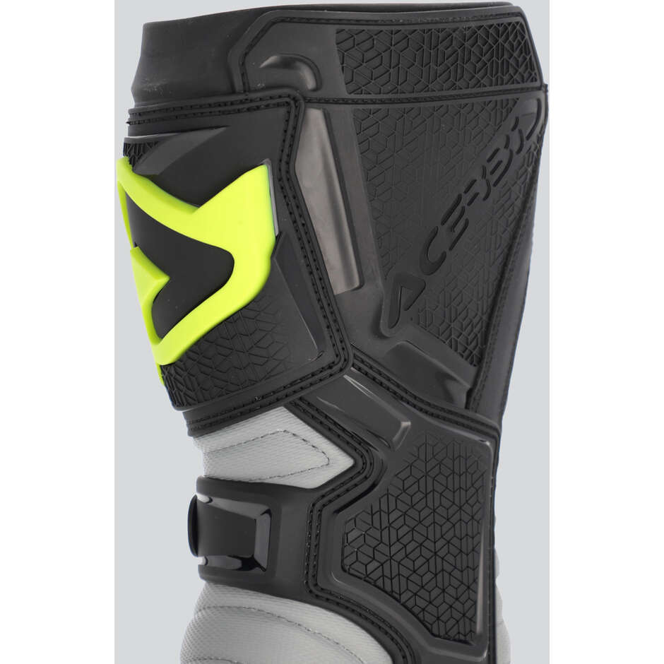 ACERBIS X-TEAM 2.0 Motocross-Stiefel Schwarz/Fluoreszierendes Gelb
