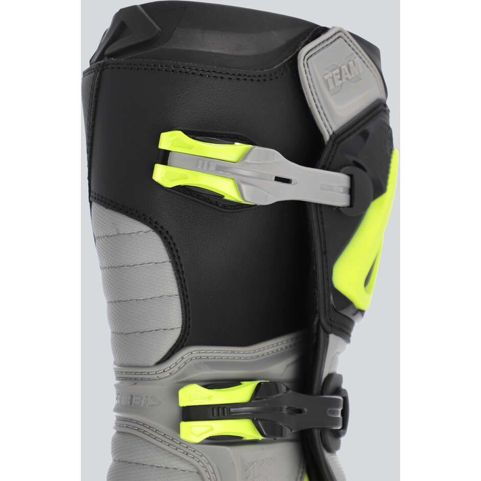 ACERBIS X-TEAM 2.0 Motocross-Stiefel Schwarz/Fluoreszierendes Gelb