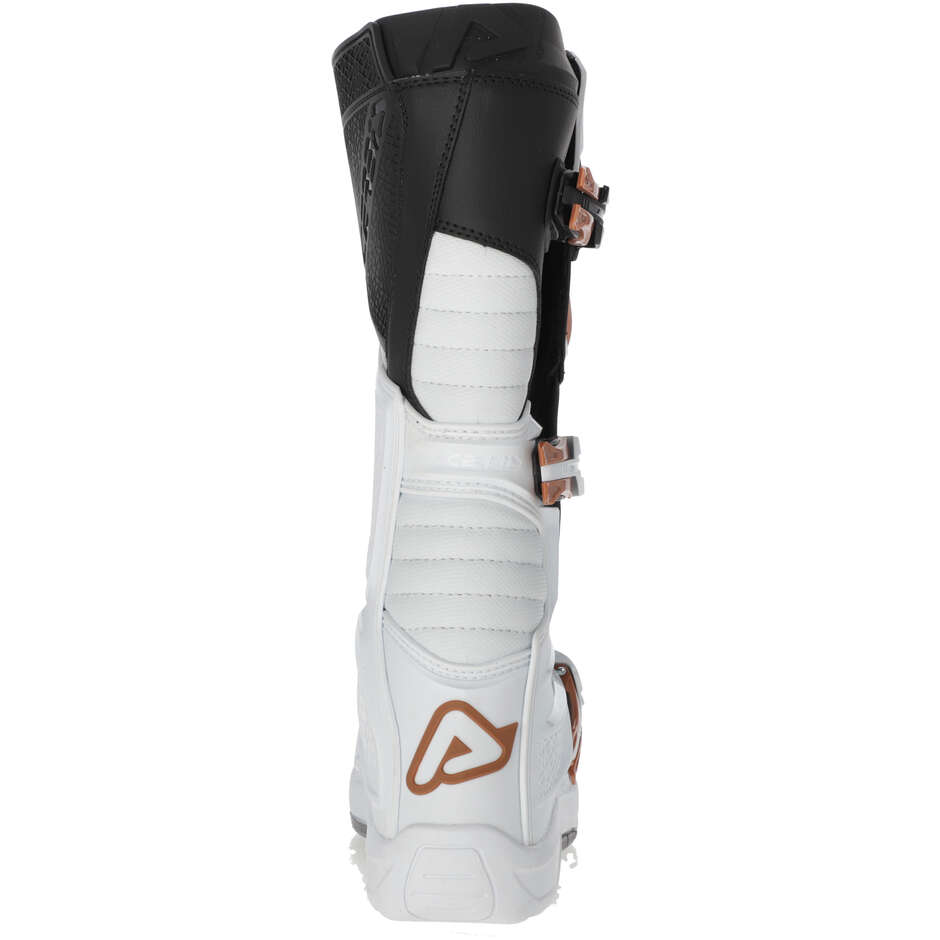 ACERBIS X-TEAM 2.0 Motocross-Stiefel Weiß/Braun