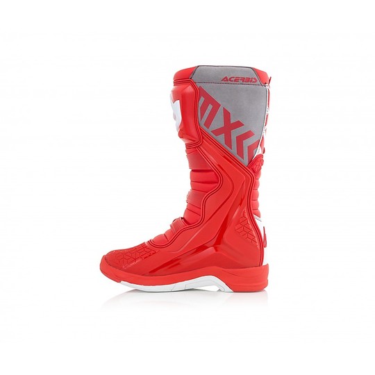 Acerbis X-TEAM Cross Enduro Motorcycle Boots Red White