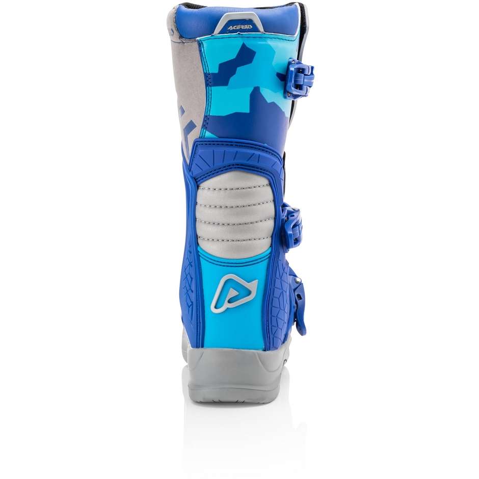 Acerbis X-TEAM KID Blaue Moto Cross Enduro Kinderstiefel