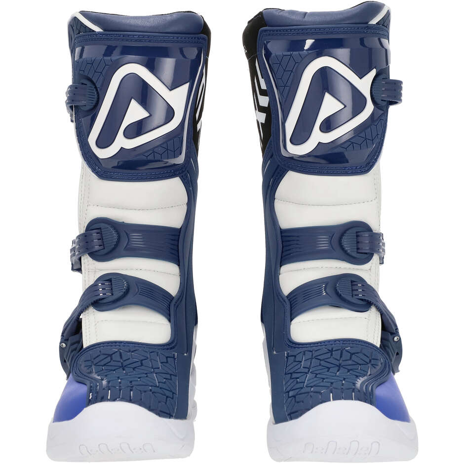 Acerbis X-TEAM KID Kids Motocross Enduro Boot Blue White