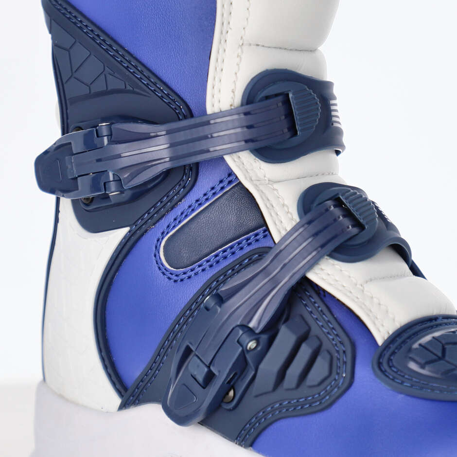 Acerbis X-TEAM KID Kinder Moto Cross Enduro Stiefel Blau Weiß