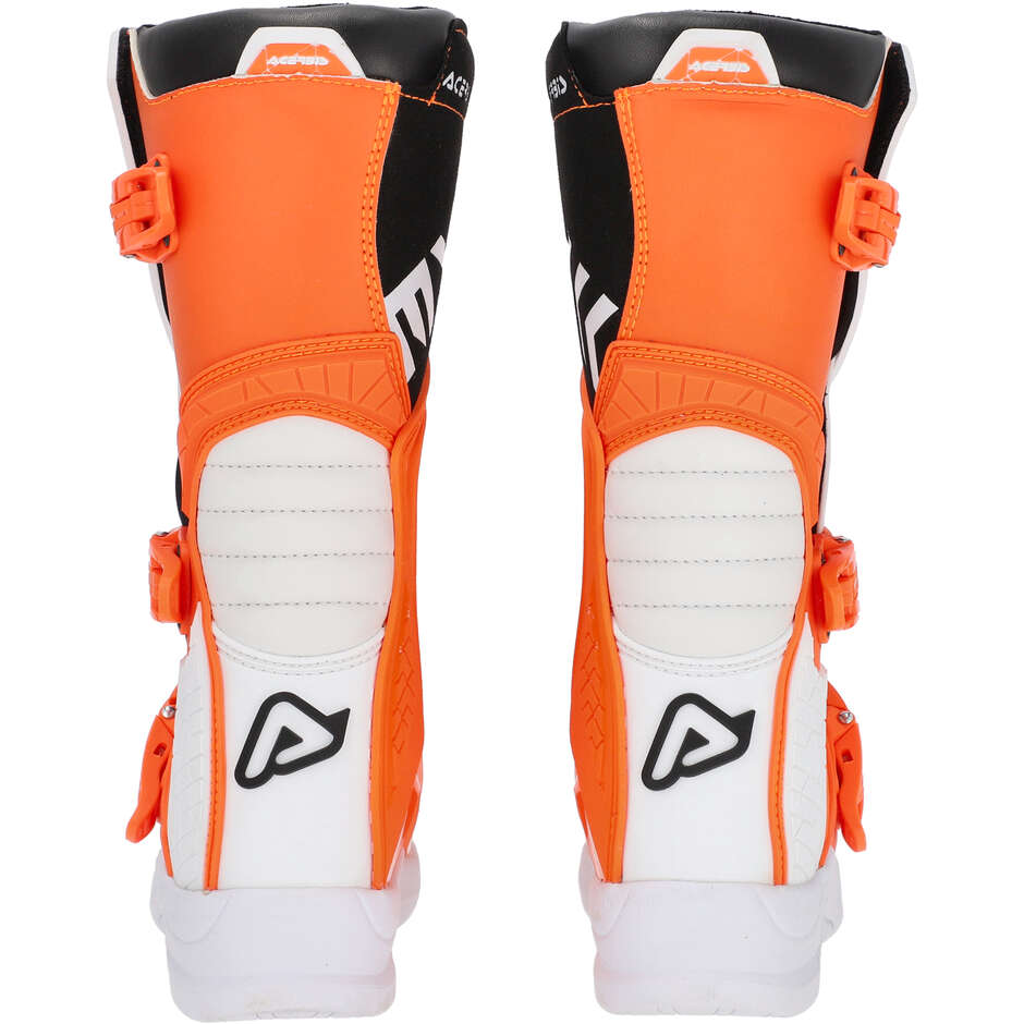 Acerbis X-TEAM KID Orange Weiß Kinder Moto Cross Enduro Stiefel