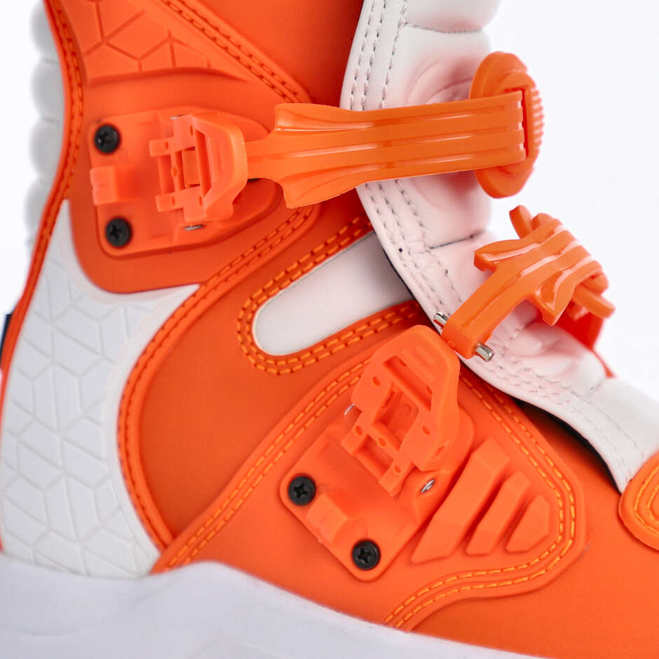 Acerbis X-TEAM KID Orange Weiß Kinder Moto Cross Enduro Stiefel
