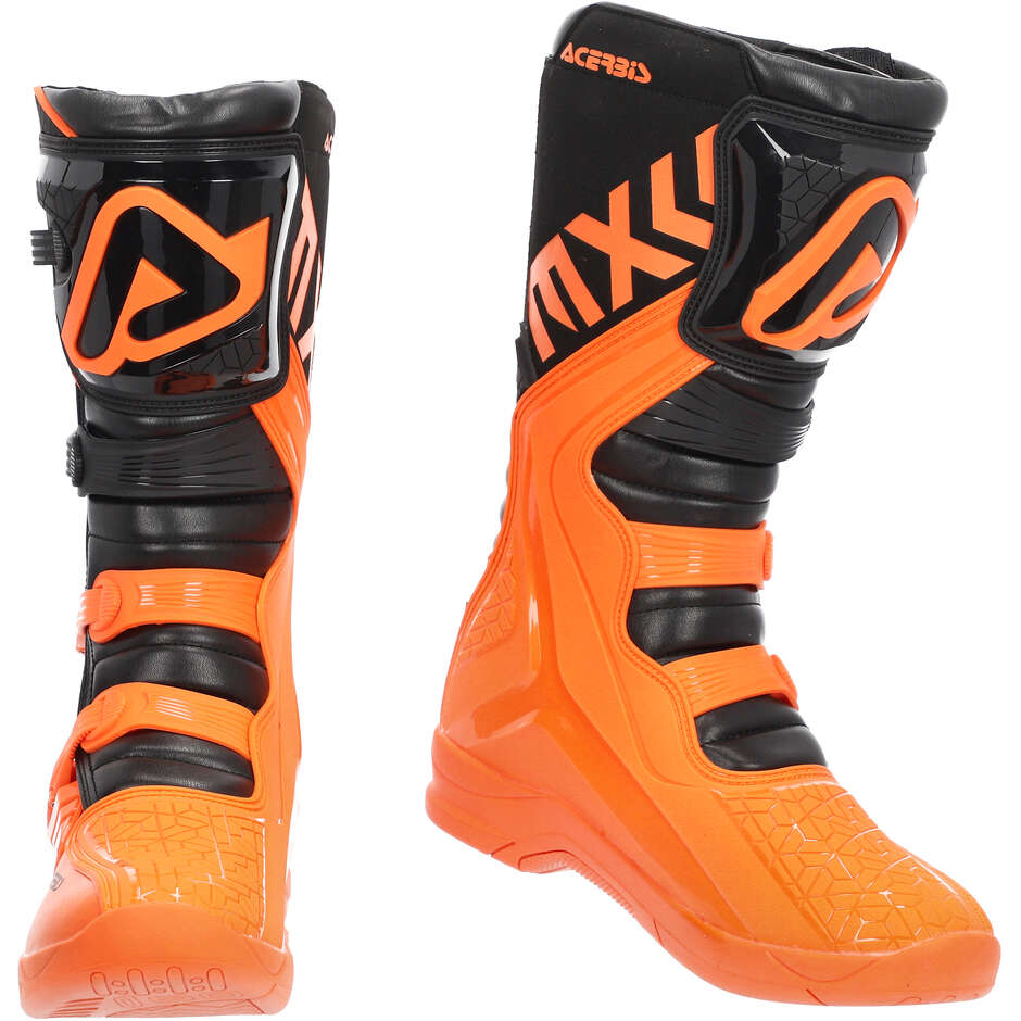 Acerbis X-TEAM Motocross Enduro Boots Orange Black